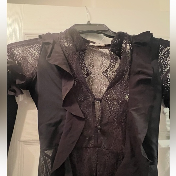 Sheer long sleeve bodysuit size medium Preloved in good condition - Picture 2 of 4